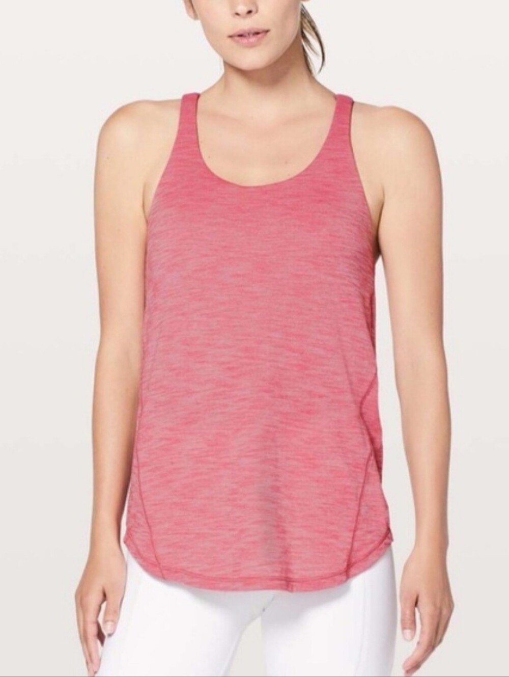 Lululemon Moment to Movement 2-in-1 Tank – Size 6 – Misty Merlot – Built-In Bra - Picture 2 of 8